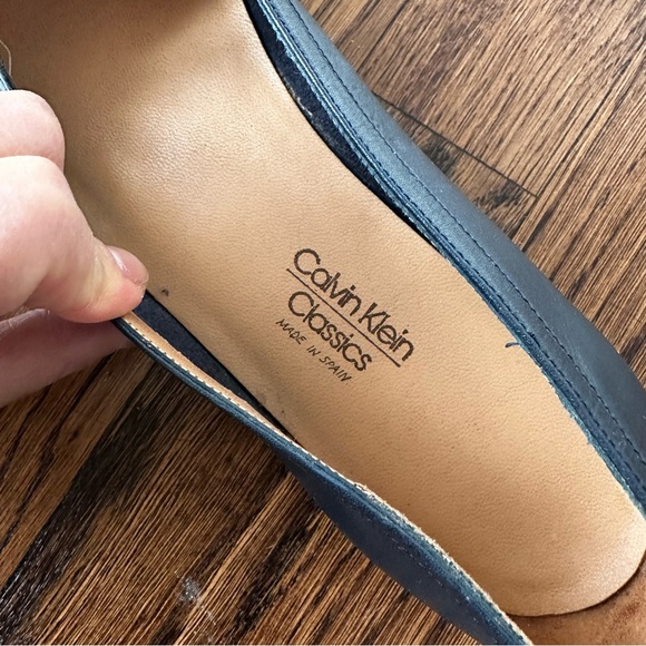 Vintage Calvin Klein Classics Cap Toe Ballet Flats Made in Spain Chanel Style - Picture 12 of 15